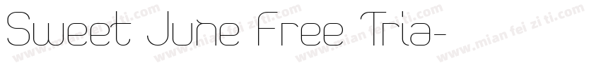 Sweet June Free Tria字体转换